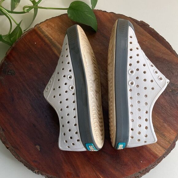 NATIVE C11 Jefferson Unisex Vegan Cloud Gry/Dublin Gry Waterproof Slip Resistant - Picture 8 of 14